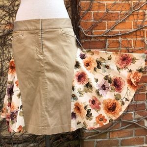 Divine A-line Cotton Pocket Skirt EMBODY Khaki